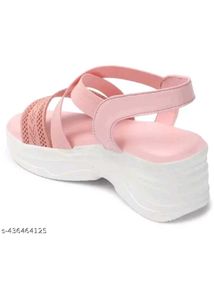Pink Wedge Sandals
