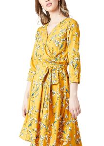 &#34;Miss Olive&#34; A Line Women Dress, Mustard Colour