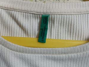 Solid White Casual Top