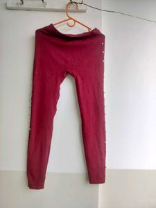 Maroon Legging