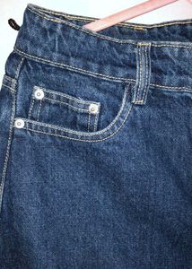 Denim Korean Midi Skirt
