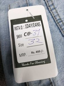 C@31 Size-32 Straight Jeans