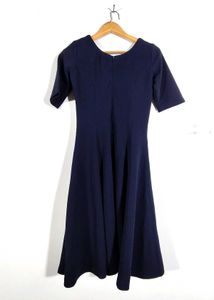 Aara Navy Blue Dress Midi