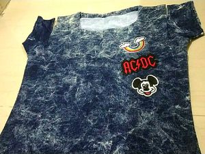 Girls Denim Kurti Patches