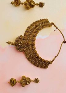 Gold - Toned Choker Necklace Set