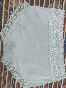 Gray Lace Trim Panties
