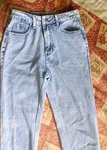 Urbanic Straight Leg Denim Faded Blue Jeans