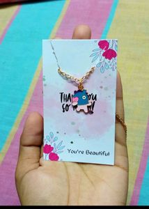BTS Army BT21 Set Of 7 Gold Pleated Chains