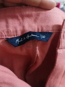 Women Peach Casual Cargo Style Summer Joggers