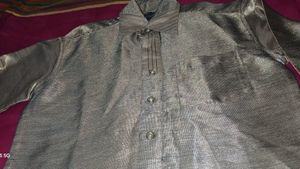 Vintage Shiny Button-Down Shirt