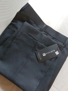 MANCREW Men Regular Fit Black Cotton Blend Trouser