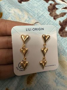 Lili Origin Heart Drop Earrings