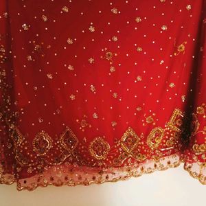 Heavy Embroidered Saari With Blouse
