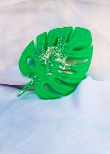 Handmade Resin Leaf Design Coaster