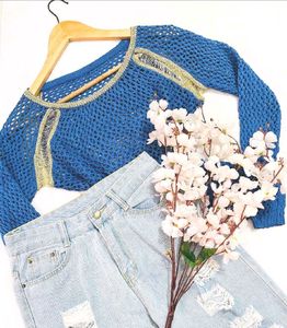 B2G2 🎁Stylish Blue Knit Sweater D