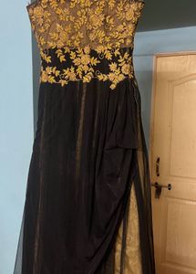 black party wear gown