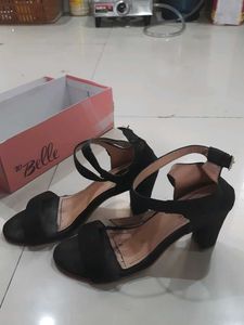 Black Ankle Strap Heels