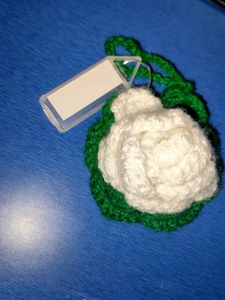 Crochet Flower Keychain