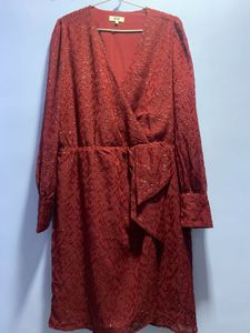 Burgundy Sparkle Dress
