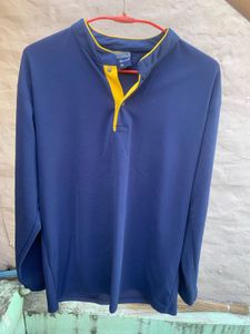 Navy Blue vintage Long Sleeve Shirt