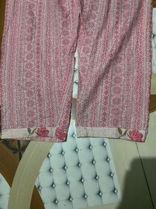 Pink Embroidered Kurta Set