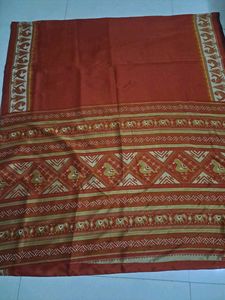 Premium Silk Rust Colour Saree