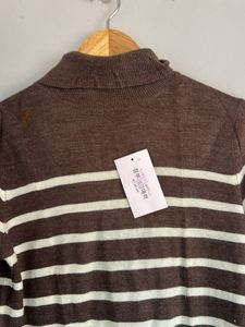 Striped Turtleneck Sweater