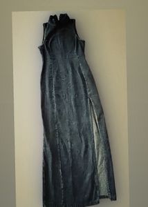 Zara Denim Lycra maxi dress