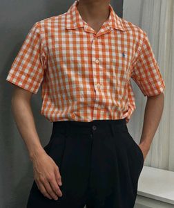 @poloralphlauren gingham plald Cuban collarshirt