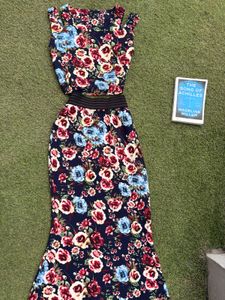 Floral Print Maxi Skirt