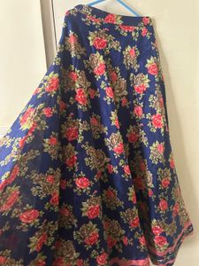 Floral Lehenga Set With Pink Blouse