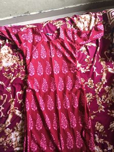 Red Printed Kurti