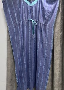 Blue Striped Kaftan Dress