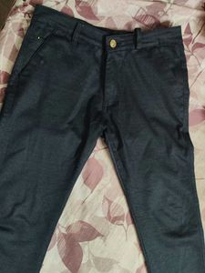 Dark Blue Straight Leg Pants