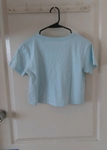 LIGHT BLUE DISNEY THEME CROP TOP