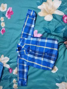 Blue Checked Shirt 3-6 months