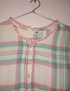 Plaid Tunic Top