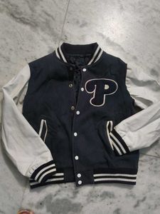 Bomber Jacket Leather Sleeves