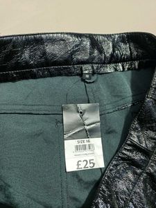 Plus Size Stylish Womens Leather Pants waist 36