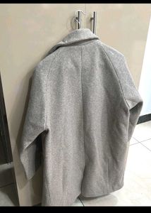 Stylish Grey Double-Breasted Coat