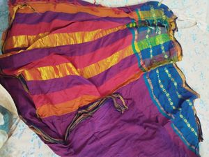 Colorful Striped Sari