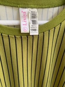 Olive Green Lined Tshirt