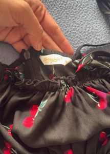 Midnight Cherry Slip Dress