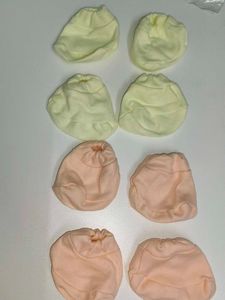 Baby Mittens - 4 Pairs