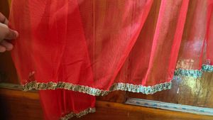 Red anarkali suit