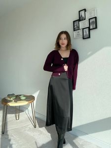 Abercrombie &amp; fitch  Chic Purple Knit Cardigan