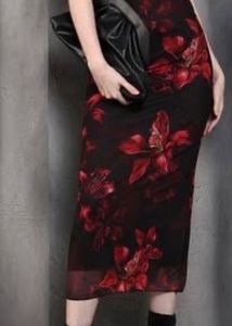 Floral Bodycon Midi Dress