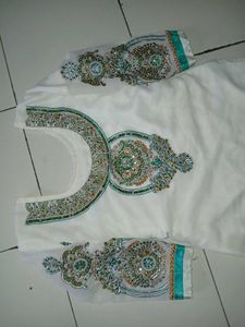 Green And White Dress