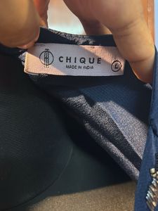 Chique Elegant Blue Draped Dress