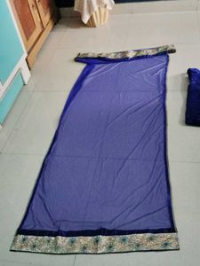 Embroidered Blue Dupatta